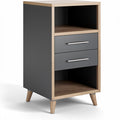 Moderne nachtkast met lade en open planken